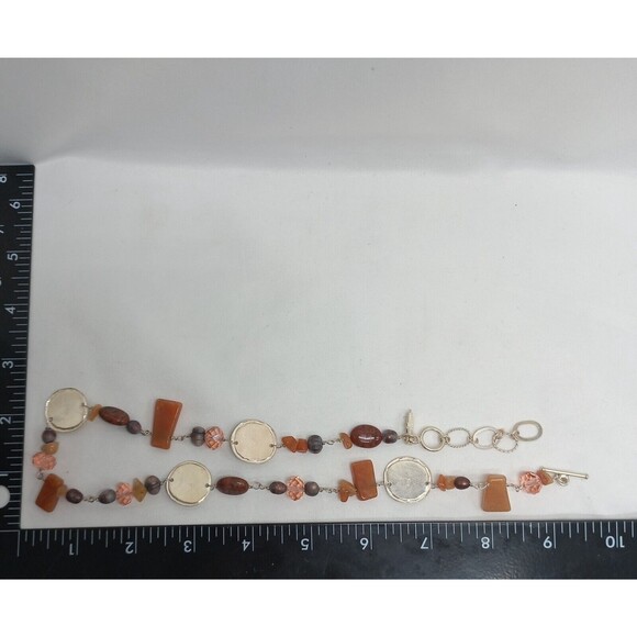 Vntg Quartz .925 Sterling Necklace Toggle Clasp HANDPICKED by Melanie Mauldin - Picture 10 of 10